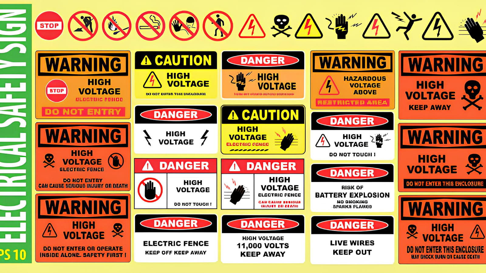 Electrical business signs