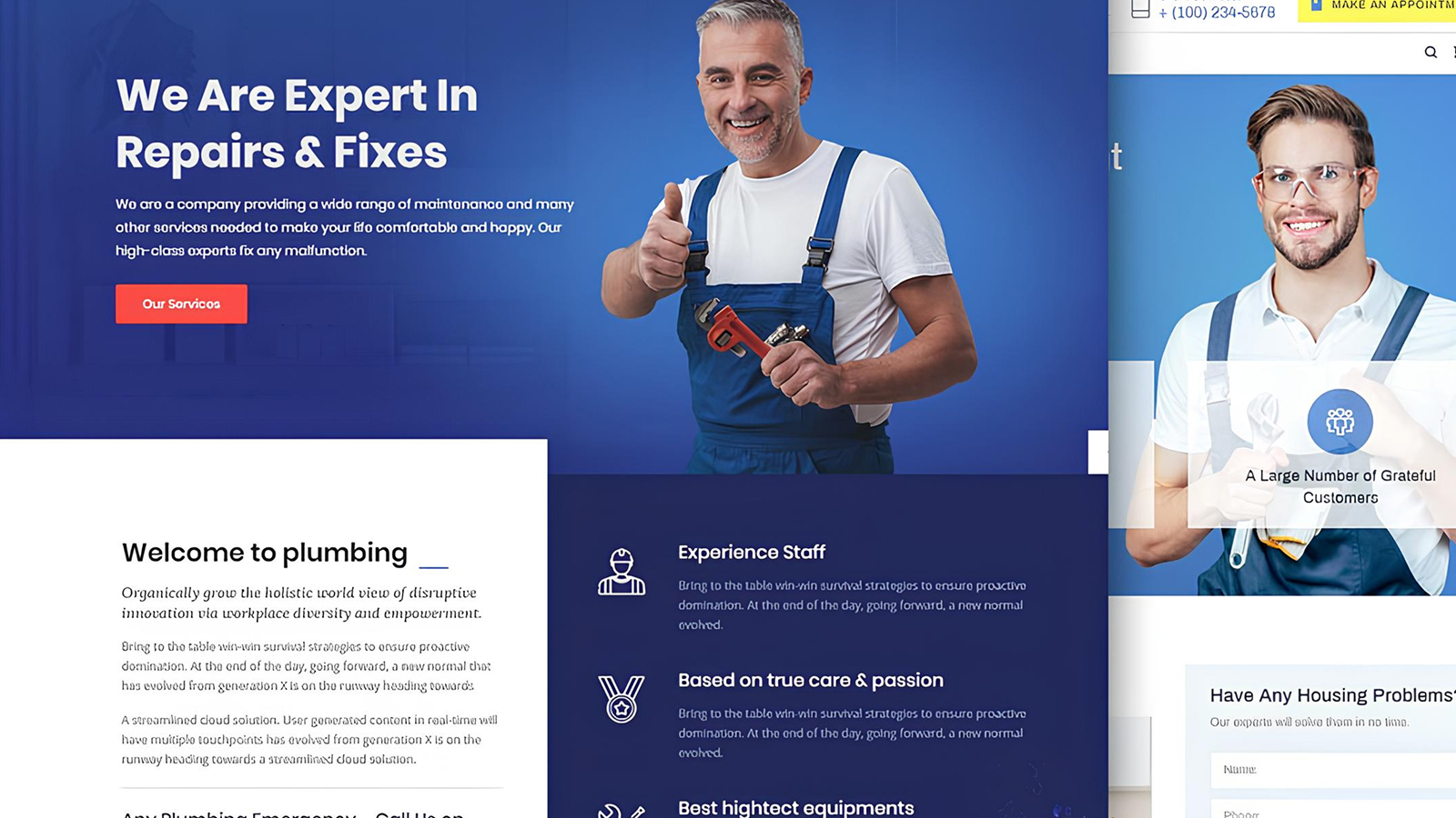 Websites for plumbing companies